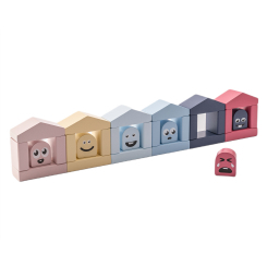 Конструктори з унікальними деталями - Дерев'яний конструктор Cubika Кольорові будиночки 2 (15962) Конструктори з унікальними деталями - Дерев'яний конструктор Cubika Кольорові будиночки 2 (15962)