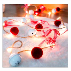 Аксесуари для свят - Декоративна гірлянда StreetGo Дзвіночки (SGMC00008)