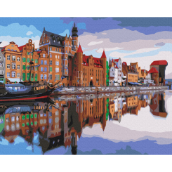 Товари для малювання - Картина за номерами Brushme Набережна Гданська (BS53434)