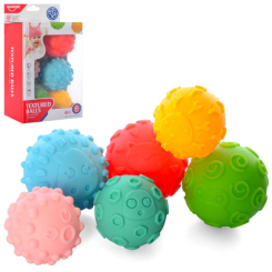 Игрушки для ванны - Игрушки для купания Мячики Metr+ HE0256 (27485)