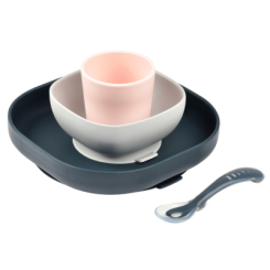 Товари для догляду - Набір посуду Beaba синьо-рожевий (913506)