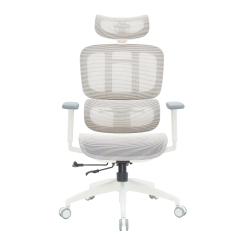 Меблі для геймерів - Крісло OfficePro Skyline Footrest White/Light Gray (OC680-W-LG-LG) Меблі для геймерів - Крісло OfficePro Skyline Footrest White/Light Gray (OC680-W-LG-LG)