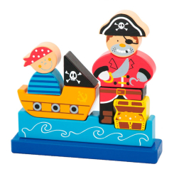 Развивающие игрушки - Кубики Viga Toys Пират (50077)