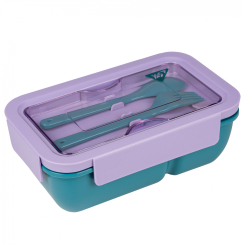 Ланч-бокси - Ланч-бокс Yes Fusion з приладдям фіолетово-зелений (708170)