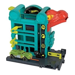 Коллекционные автомодели - Набор Hot Wheels Необычайные приключения в городе Атака динозавра (FRH28/GFY69)