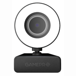 Блогерство и стриминг - Веб-камера GamePro Vision USB 2.0 FullHD черный подсветка белого цвета (GC1352)