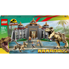 Конструкторы LEGO - Конструктор LEGO Jurassic World Центр посетителей: Атака тиранозавра и раптора (76961)
