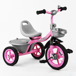 Велосипеди - Велосипед Best Trike Дзвіночок 2 кошика Pink and grey (102412)