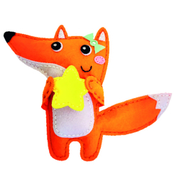 Наборы для творчества - Набор для творчества Apli Krapli Сшей сам игрушку из фетра Лисичка (4820198701390)