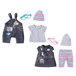 Одежда и аксессуары - Набор одежды для куклы Джинсовый Baby Born 2 вида в ассортименте (822210)
