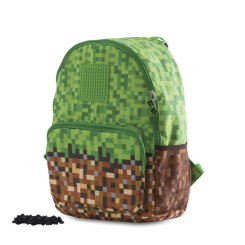 Рюкзаки и сумки - Рюкзак Pixie Crew Minecraft с пикселями зеленый (PXB-02-83)
