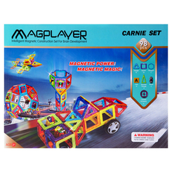 Магнітні конструктори - Конструктор Magplayer Магнітний набір 98 елементів (MPA-98)