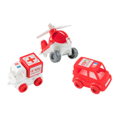 Машинки для малюків - Ігровий набір Tigres Kid Cars Швидка допомога (39549)