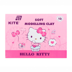 Набори для ліплення - Пластилін восковий Kite Hello Kitty 12 кольорів (HK25-1086)