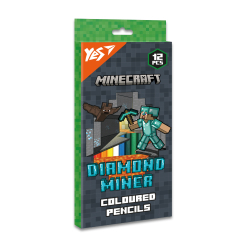 Канцтовари - Олівці кольорові Yes Minecraft Diamond Miner 12 кольорів (290720) Канцтовари - Олівці кольорові Yes Minecraft Diamond Miner 12 кольорів (290720)