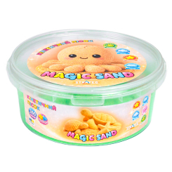 Антистресс игрушки - Кинетический песок Strateg Magic sand зеленый 350 граммов (31190)
