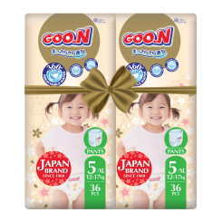 Товари для догляду - Трусики-підгузки Goo.N Premium soft XL (12-17 кг) 72 штуки (F1010101-158-2)