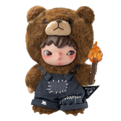 Персонажі мультфільмів - Колекційна м'яка іграшка Pop Mart Hirono Living Wild Fight for Joy (HLWF-01)