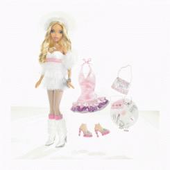 Куклы - Кукла Кеннеди в коротком белом платье Barbie (Л9338)