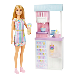 Куклы - Игровой набор Barbie You can be Магазин мороженого (HCN46)