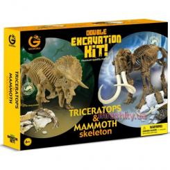Наборы профессий - Набор юного палеонтолога Geoworld Трицератопс и Мамонт (CL167K)