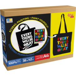 Наборы для творчества - Набор для творчества Rosa Talent Экосумка-раскраска Everything will be okay (N0003663)