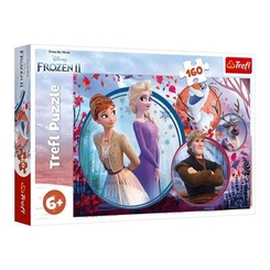 Классические пазлы - Пазлы Trefl Frozen 2 Приключения сестер 160 деталей (15374)