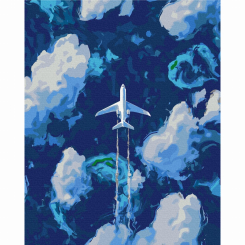 Товары для рисования - Картина по номерам Brushme Над облаками (BS51534)