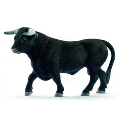 Фигурки животных - Пластиковая фигурка Schleich Черный бык 14,2 х 4,8 х 9 см (13875)