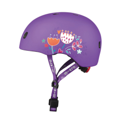 Захисне спорядження - Захисний шолом Micro S фіолетовий з квітами (AC2137BX)