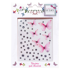 Косметика - Стразы для лица Lukky Бабочки розовые (T26048/3) Косметика - Стразы для лица Lukky Бабочки розовые (T26048/3)