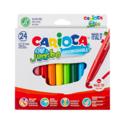 Канцтовары - Набор фломастеров Carioca Jumbo 24 цвета (40570)