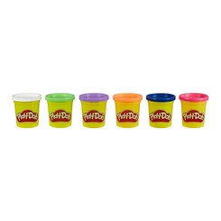 Набори для ліплення - Набір для ліплення Play-Doh 6 яскравих відтінків (F0605/F0628)