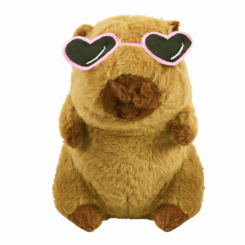 М'які тварини - М'яка іграшка Країна Іграшок Капібара в окулярах рожевих 22 см (C8201/1)