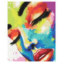 Товари для малювання - Картина за номерами Brushme Жінка в барвах (BS37607)