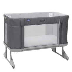 Манежи - Кроватка Chicco Next2Me Forever графитовая 3 в 1 (79650.04)