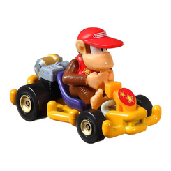 Транспорт и спецтехника - Машинка Hot Wheels Mario kart Дидди Конг пайп фрейм (GBG25/GRN15)