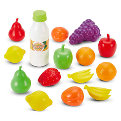 Дитячі кухні та побутова техніка - Іграшкові овочі та фрукти ECOIFFIER 15 шт (000954)
