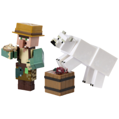 Фігурки персонажів - Набір фігурок Minecraft Fisherman and Polar bear (GTT53/3)