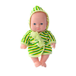 Пупси - Дитячий ігровий Пупс у халаті Limo Toy 235-Q 20 см Зелений (61394s73092)