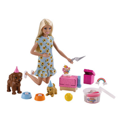 Ляльки - Ляльковий набір Barbie Вечірка для цуценят (GXV75)