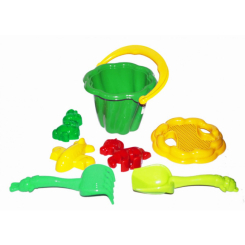 Набори для пісочниці - Дитячий Пісочний набір "Ромашка" №1 Colorplast 1098 Зелений (26701s31381)