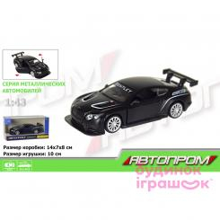 Автомоделі - Машина іграшкова Автопром Bentley Continental GT3 1:43 (7613KI)