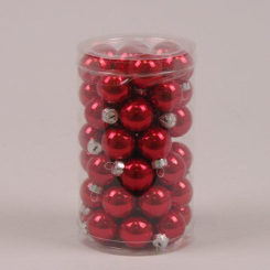 Аксесуари для свят - Кульки скляні Flora D-2,5 см. 48 шт(44517) (MR35660)