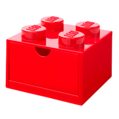 Канцтовары - Настольный органайзер LEGO Lifestyle Кирпич 4 красный (40201730)