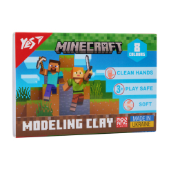Наборы для лепки - Пластилин Yes Minecraft 8 цветов (540656)