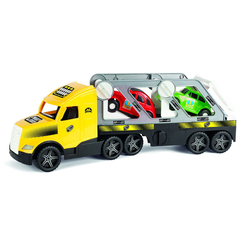 Транспорт і спецтехніка - Машинка Wader Magic truck Action Автотягач з ретро автомобілями (36230)