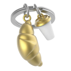 Брелоки - Брелок Metalmorphose Croissant and coffee cup (8000020592979)