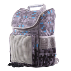 Рюкзаки и сумки - Рюкзак Pixie Crew Minecraft с пикселями серый (PXB-22-68)