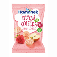Солодощі - Органічні рисові хлібці Hamanek Полуниця та яблуко 35 г (8595081303628) Солодощі - Органічні рисові хлібці Hamanek Полуниця та яблуко 35 г (8595081303628)